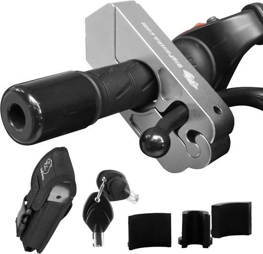 Motorcycle Grip Lock - Heavy Duty Anti-Theft Device for Bikes