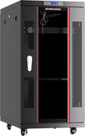 Server Rack Locking Cabinet 22U - 32in Deep Network Rack