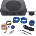 Rockville SS8P Bundle: 400-Watt Slim Under-Seat Subwoofer