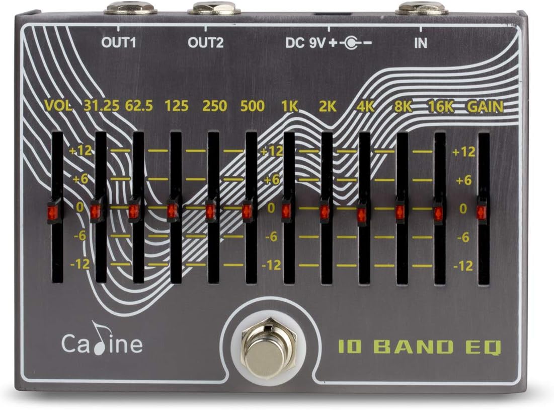 Caline CP-81 10 Band EQ Guitar Effect Pedal for Perfect Tone