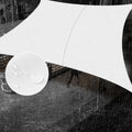 SUNNY GUARD Waterproof Sun Shade Sail 6 ft x 10 ft Rectangle - UV
