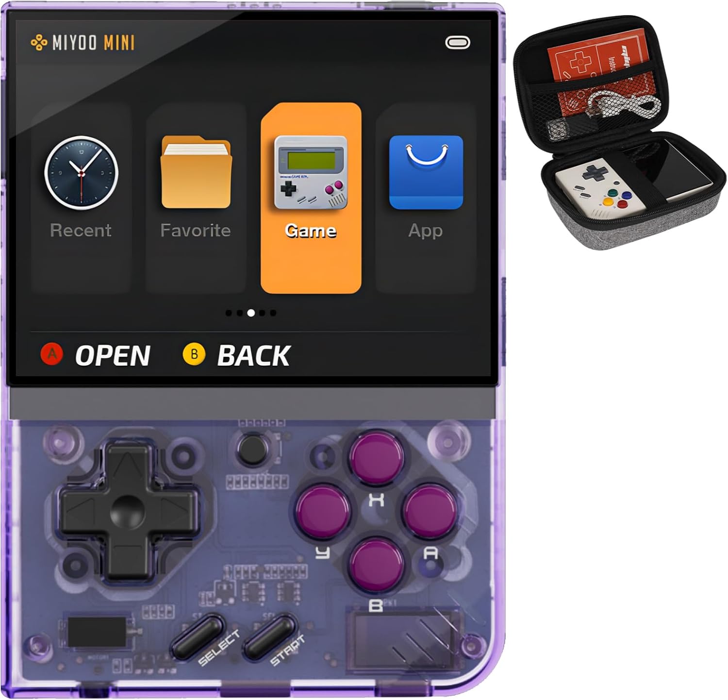 Miyoo Mini Plus Retro Game Console with 128GB Storage and HD Screen