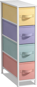 Sorbus Kids Narrow Dresser with 4 Drawers - Slim Vertical Storage
