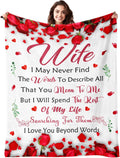 Gifts for Wife from Husband - Cozy 60in x 80in Romantic Blanket