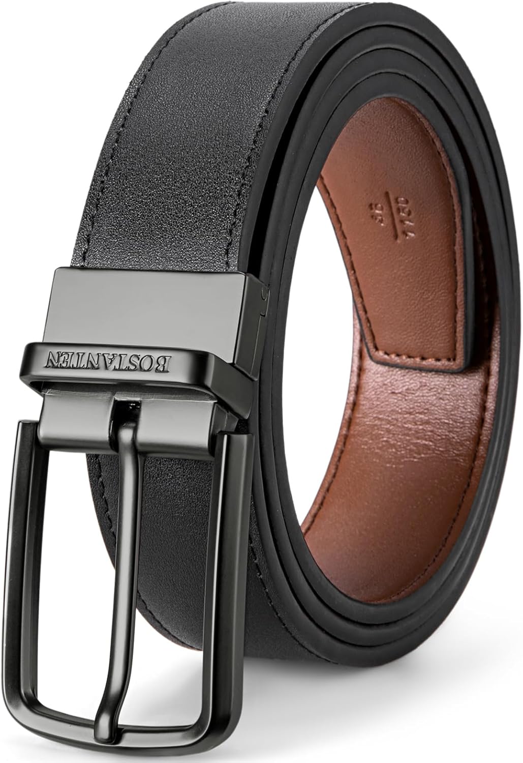 BOSTANTEN Reversible Leather Belt: Versatile Style