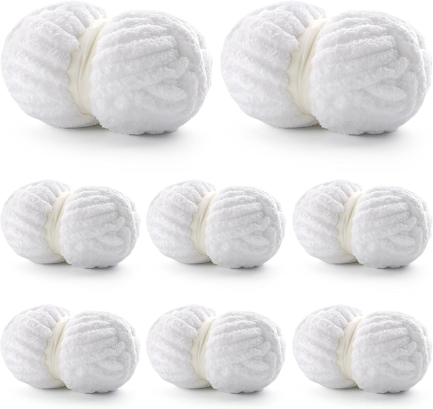 8 Pack Chunky Yarn for Hand Knitting - Soft Blanket Yarn