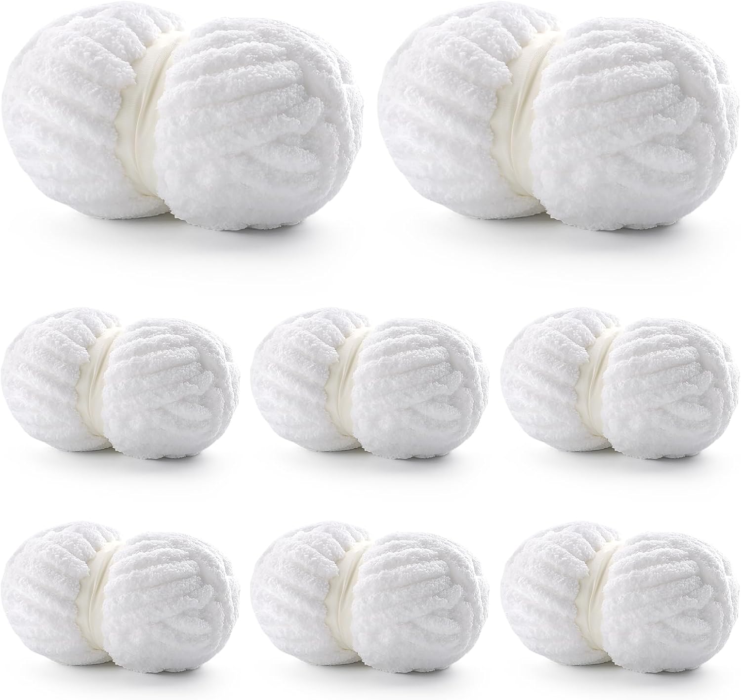 8 Pack Chunky Yarn for Hand Knitting - Soft Blanket Yarn