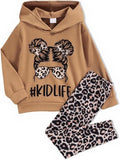 Girls Clothes Fall Girl Outfits 2Pcs Hoodie Pullover Sweatshirt