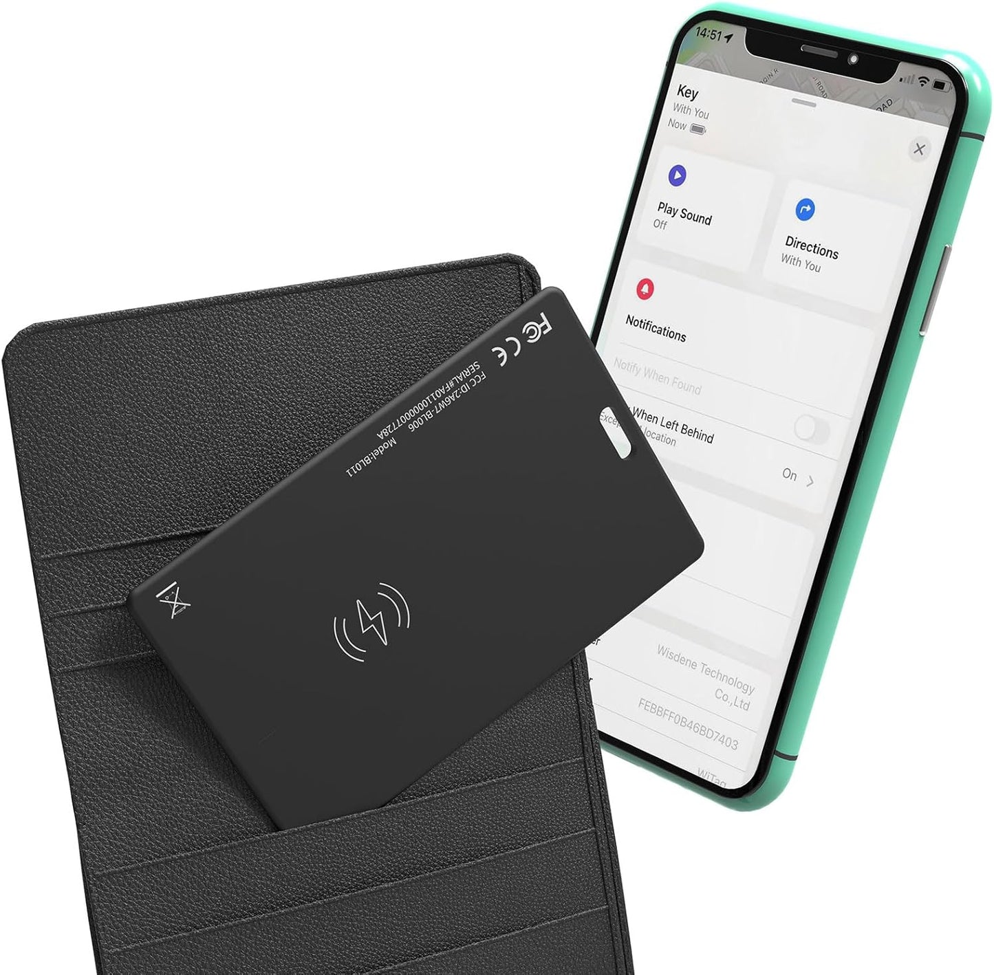 Ultra-Slim Wallet Tracker for Apple Find My - KDYGPDCT
