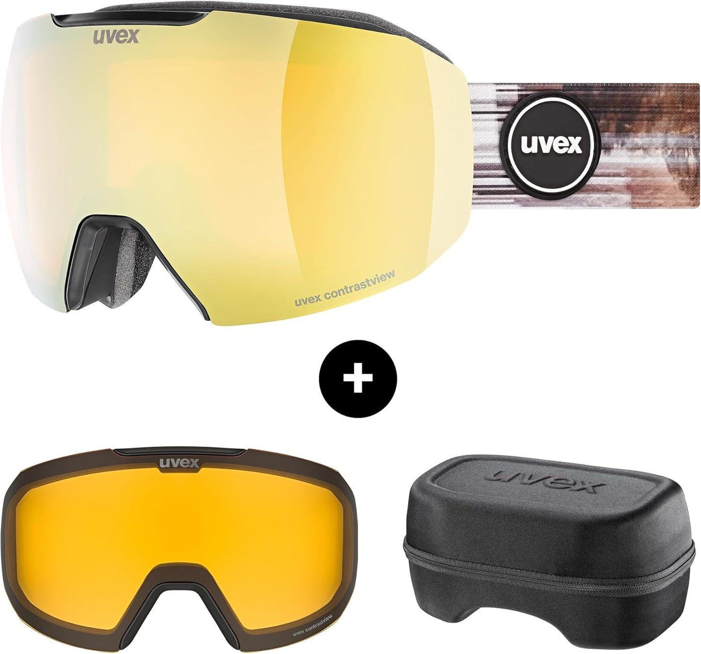 Uvex Epic Ski Goggles: Frameless Design, UV400 Protection