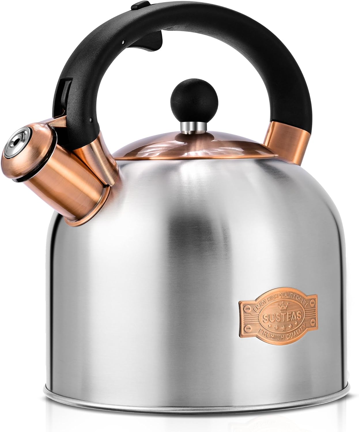 SUSTEAS Whistling Tea Kettle - Premium Stainless Steel Design