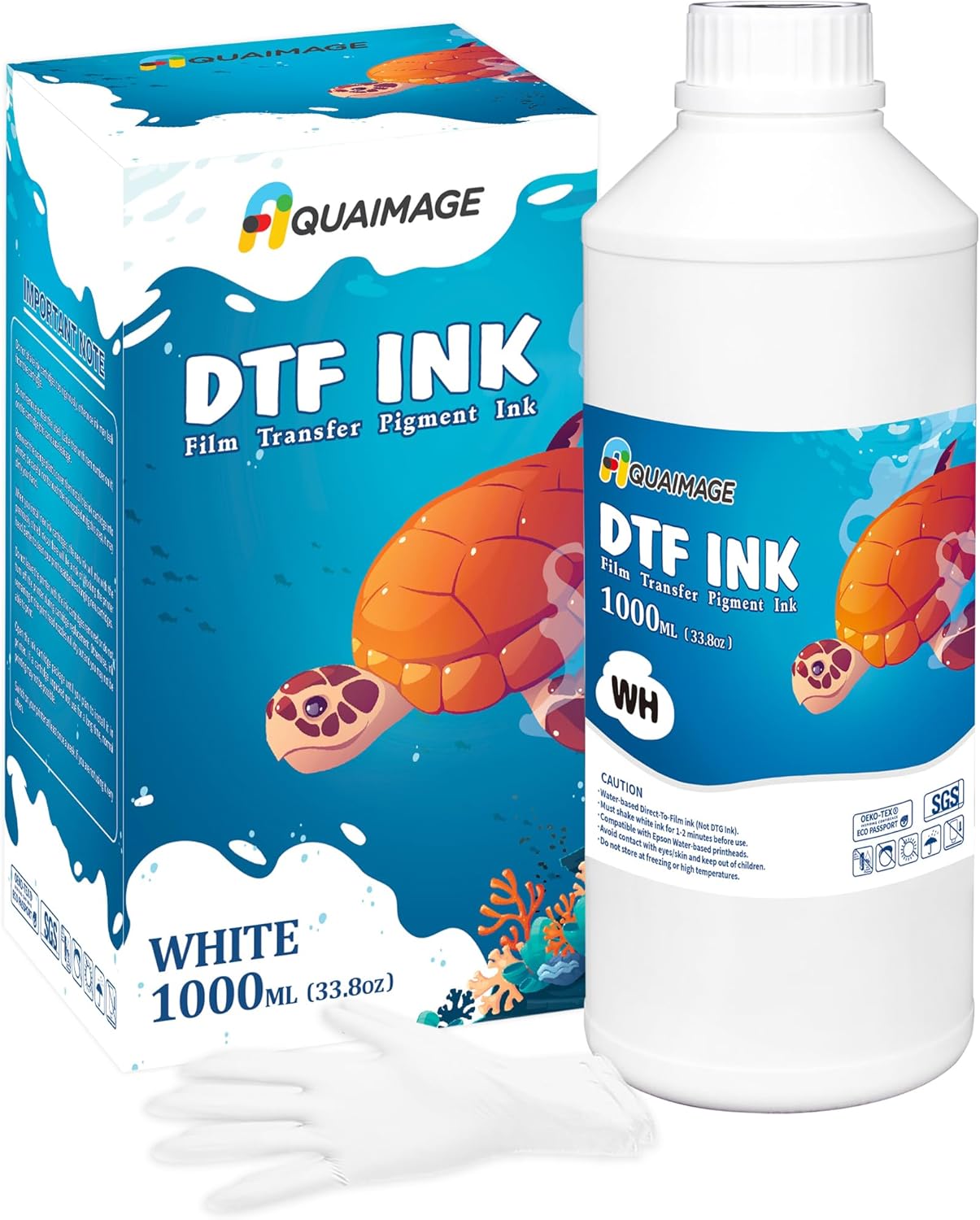 Premium DTF White Ink for Direct to Film Printing 1000ml