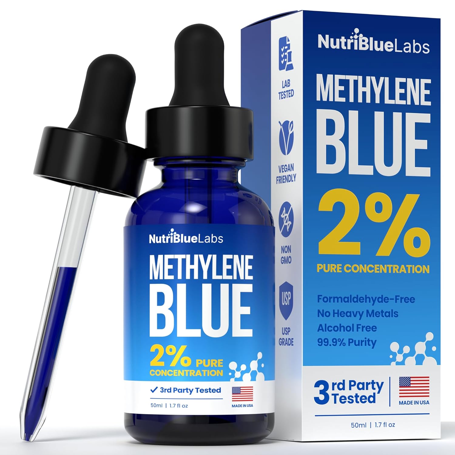 Methylene Blue 2% USP Grade Solution - Pure and Safe Choice