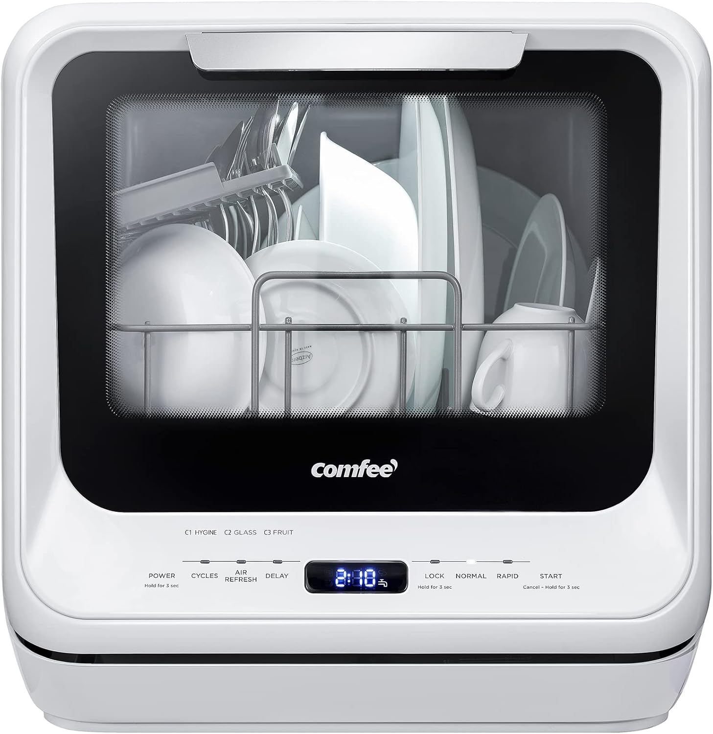 COMFEE' Portable Countertop Dishwasher - No Hookup Needed!