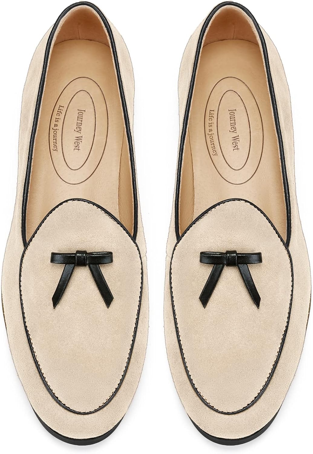 Journey West Suede Tassel Loafer for Women - Elegant Slip-ons
