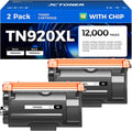 High Yield TN920XL Black Toner Cartridge 2-Pack for Brother Printers