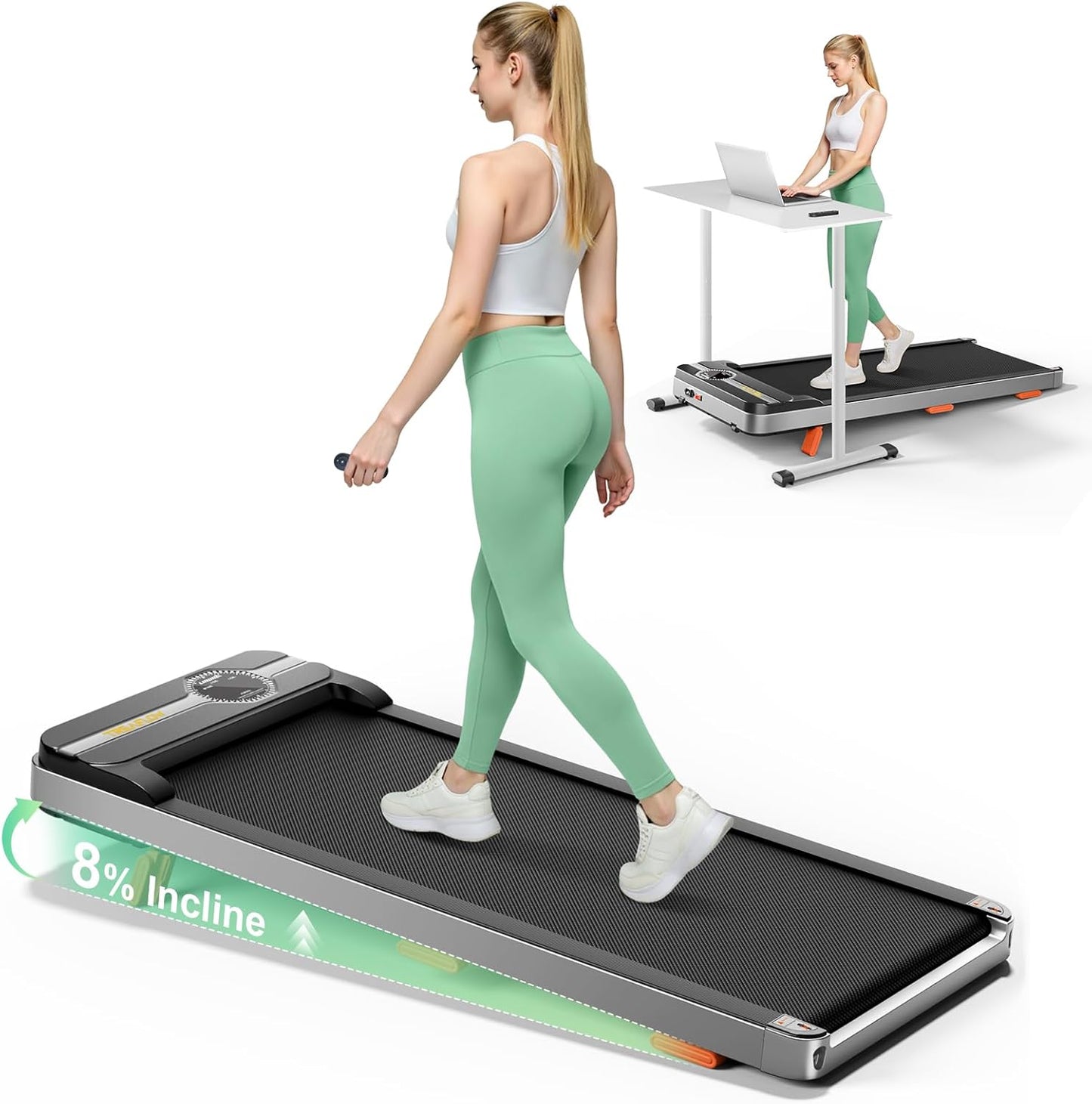 Walking Pad Portable Under Desk Treadmill for Home Office
