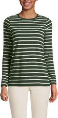 Relaxed Women's Supima Cotton Long Sleeve Crew T-Shirt - Soft