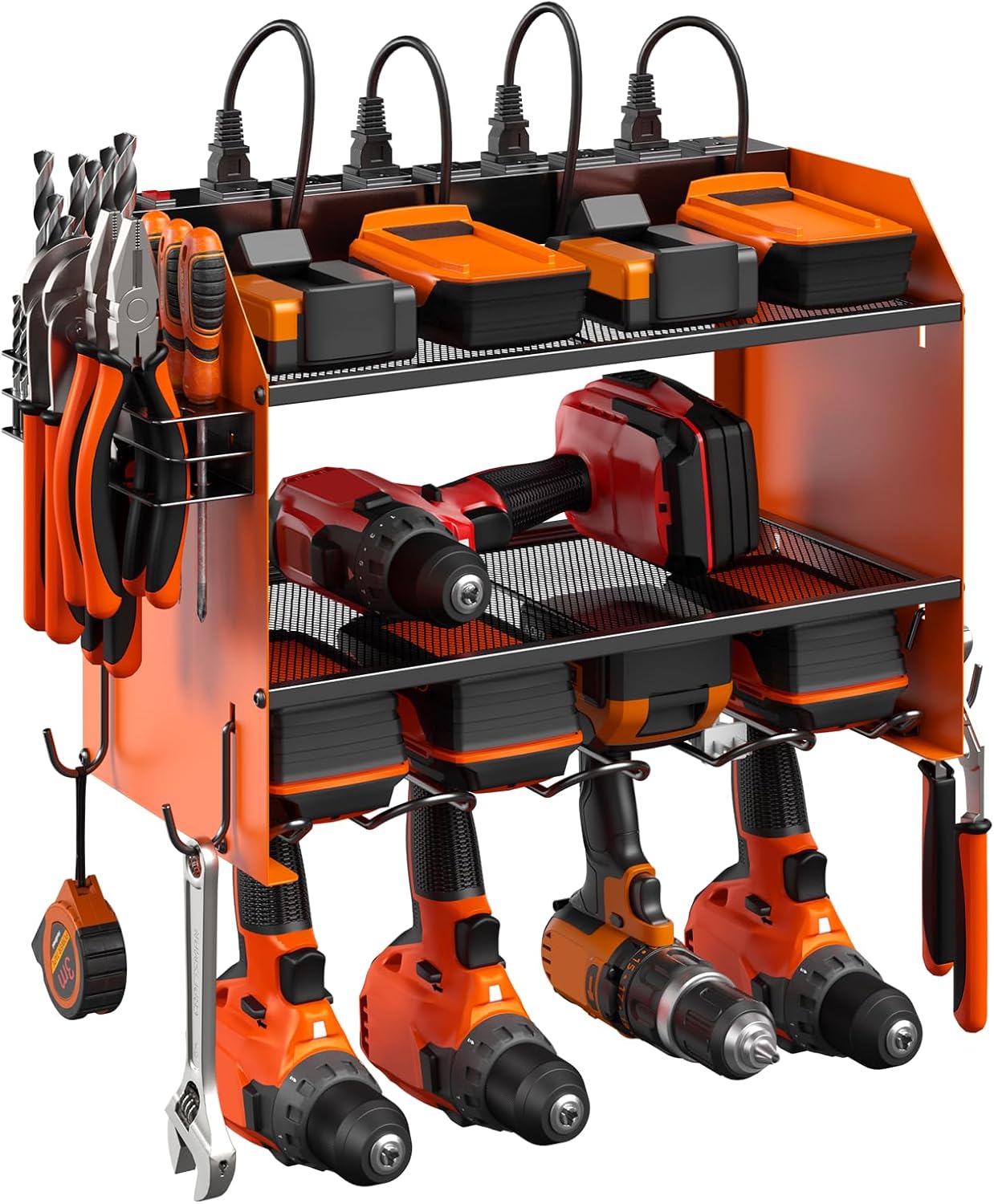 CCCEI Power Tool Organizer Wall Mount with Charging Station