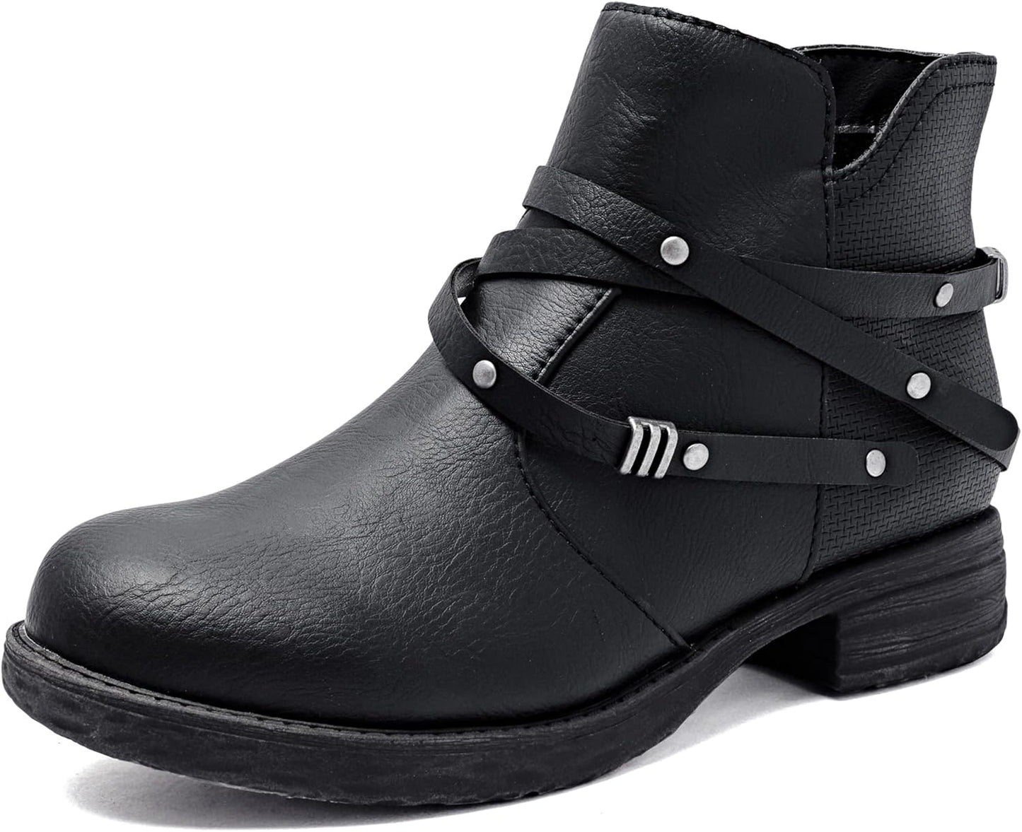 Ataiwee Women's Ankle Boots - Classic Side Zip Comfort Style
