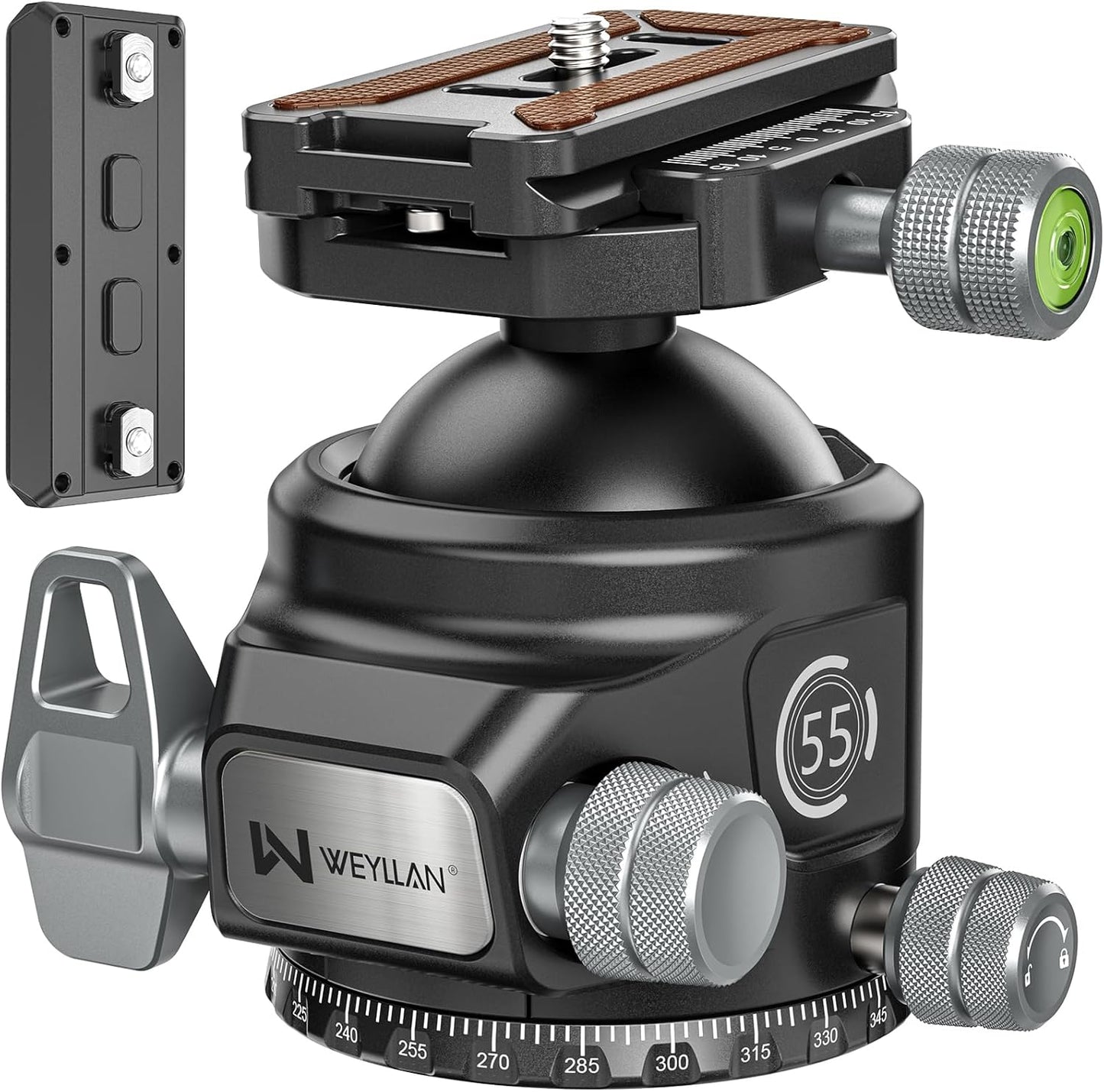 55mm Heavy Duty Ball Head for Professional Photography Gear