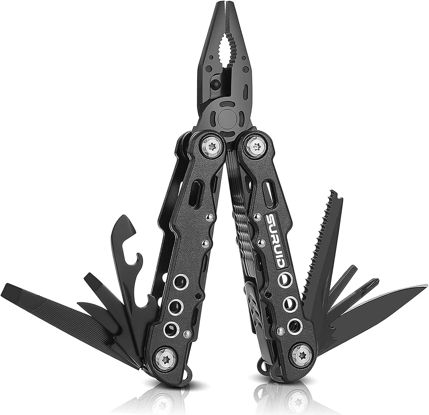 Suruid 12-in-1 Multitool: Ultimate Portable Gear