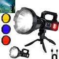 Solar Rechargeable Spotlight 3,000,000L High Lumens - Long Range