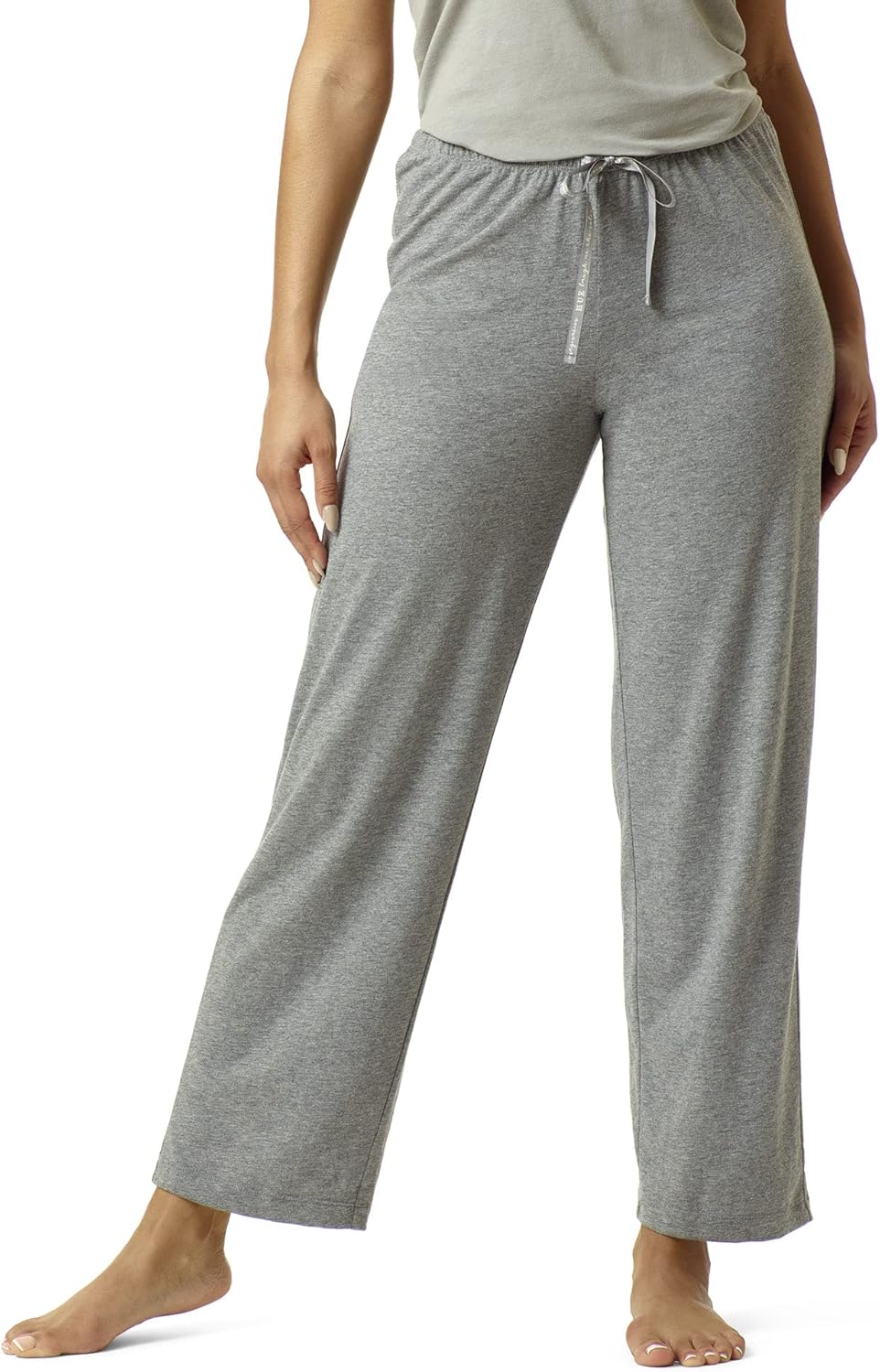 HUE Women's Basic Printed Knit Capri Pajama Sleep Pant