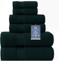 Deep Forest Green Bath Towel Set - Thick 650 GSM Plush Towels