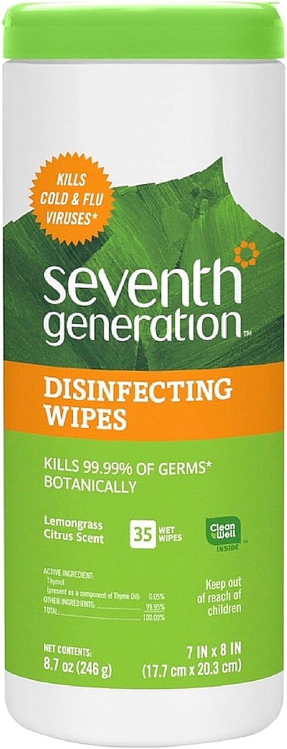 Seventh Generation Disinfecting Multi-Surface Wipes for Clean Homes