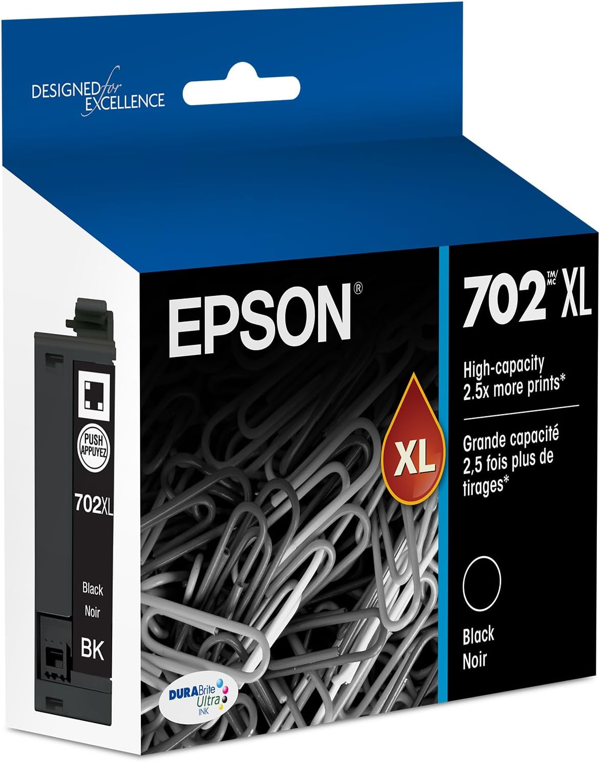 EPSON 702 DURABrite Ultra Ink Cartridge for WorkForce Pro Printers