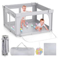 Baby Playpen 47x47 Foldable Playpen with Mat - Travel Friendly