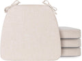 Dining Room Chair Pads Set of 4 with Ties - Comfortable 40D Foam Seat