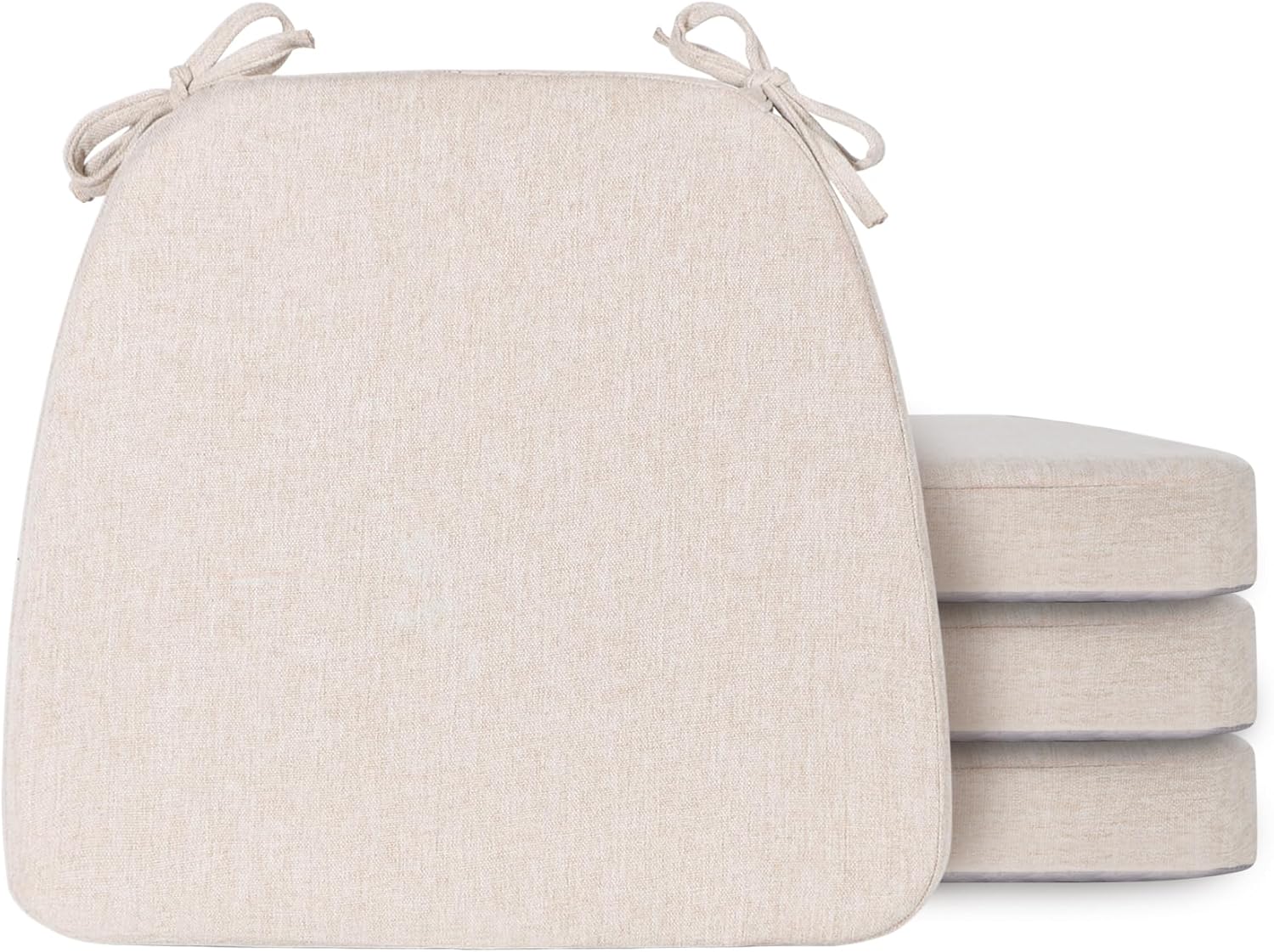 Dining Room Chair Pads Set of 4 with Ties for Comfort
