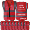 Custom Safety Vest Visibility Reflective Vest Class 2 Hi Vis