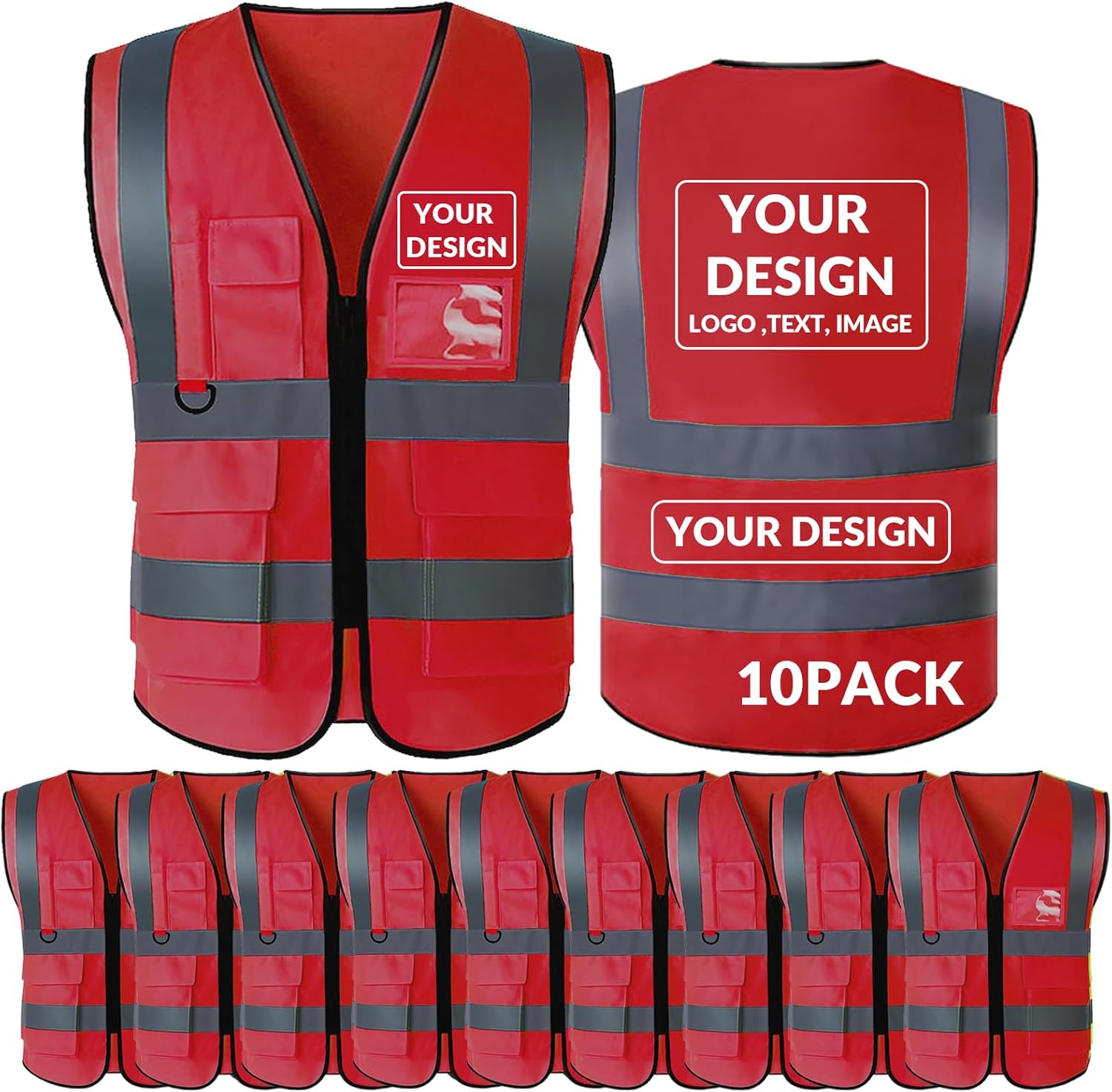 Custom Safety Vest for Enhanced Visibility and Comfort
