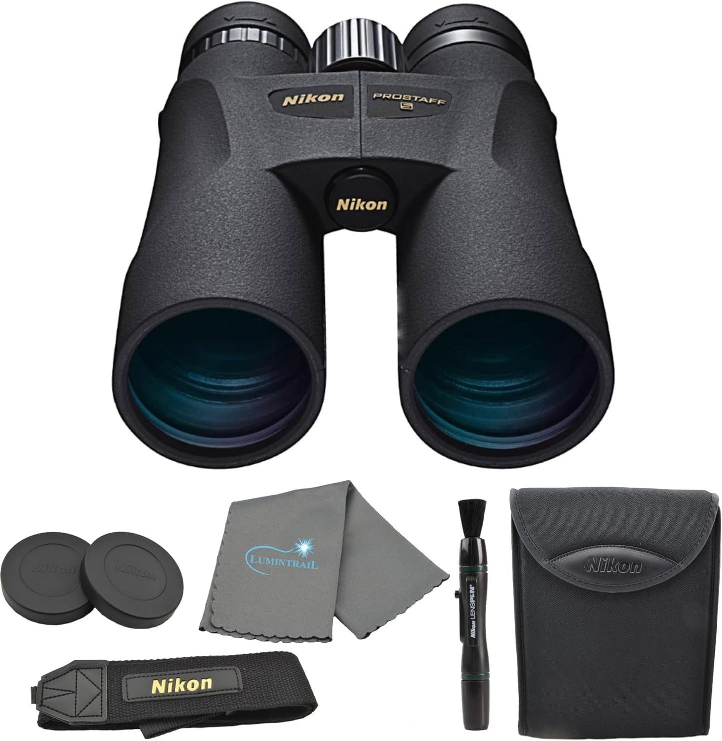 Nikon PROSTAFF 5 12x50 Binoculars Bundle for Outdoor Adventures