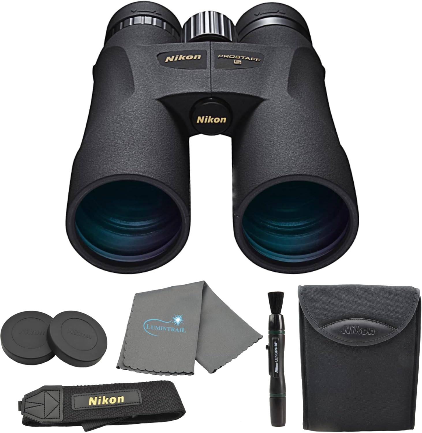 Nikon PROSTAFF 5 12x50 Binoculars Bundle for Outdoor Adventures
