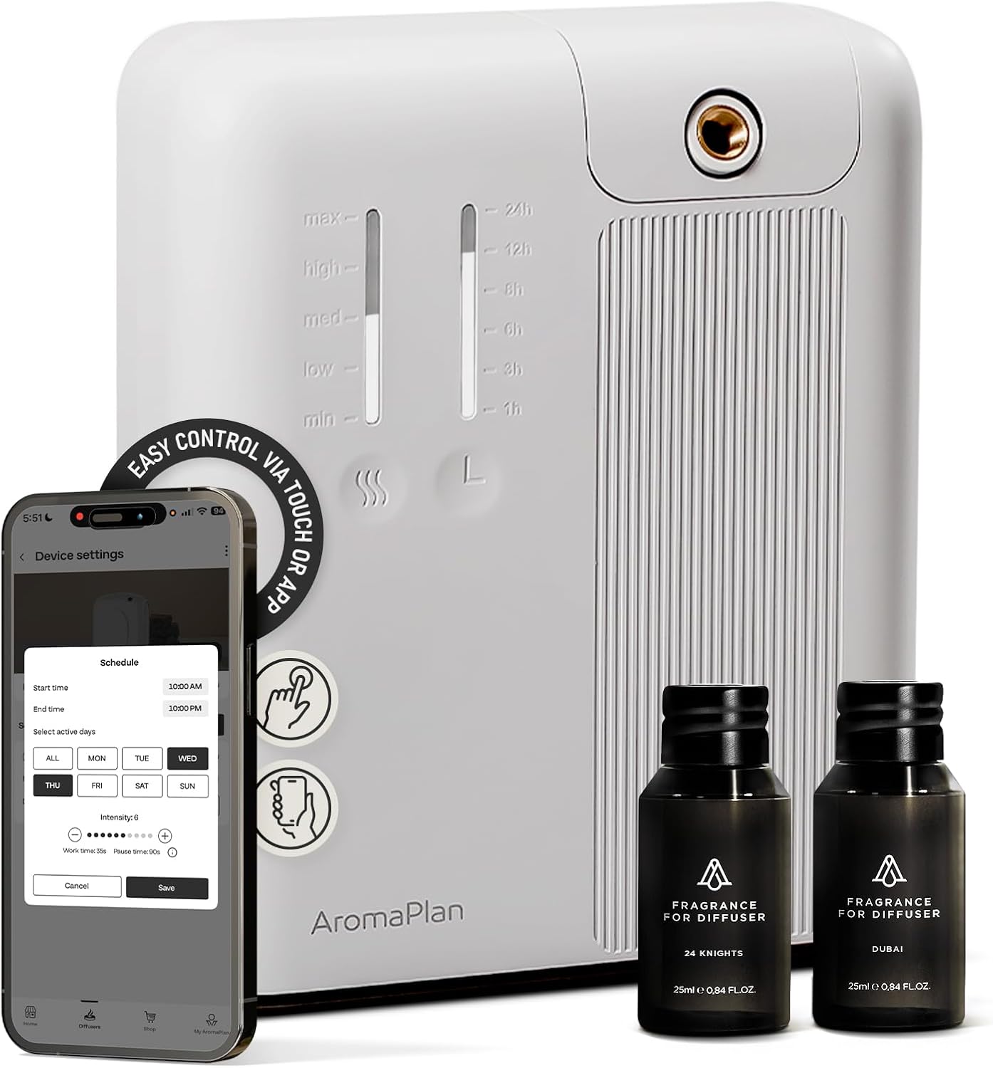 AromaPlan 2025 Waterless HVAC Scent Diffuser for Homes
