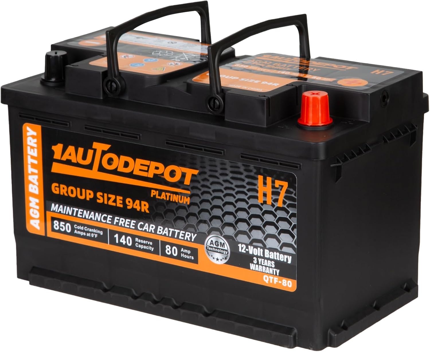 Power Up with BCI 94R Car Battery - 850CCA