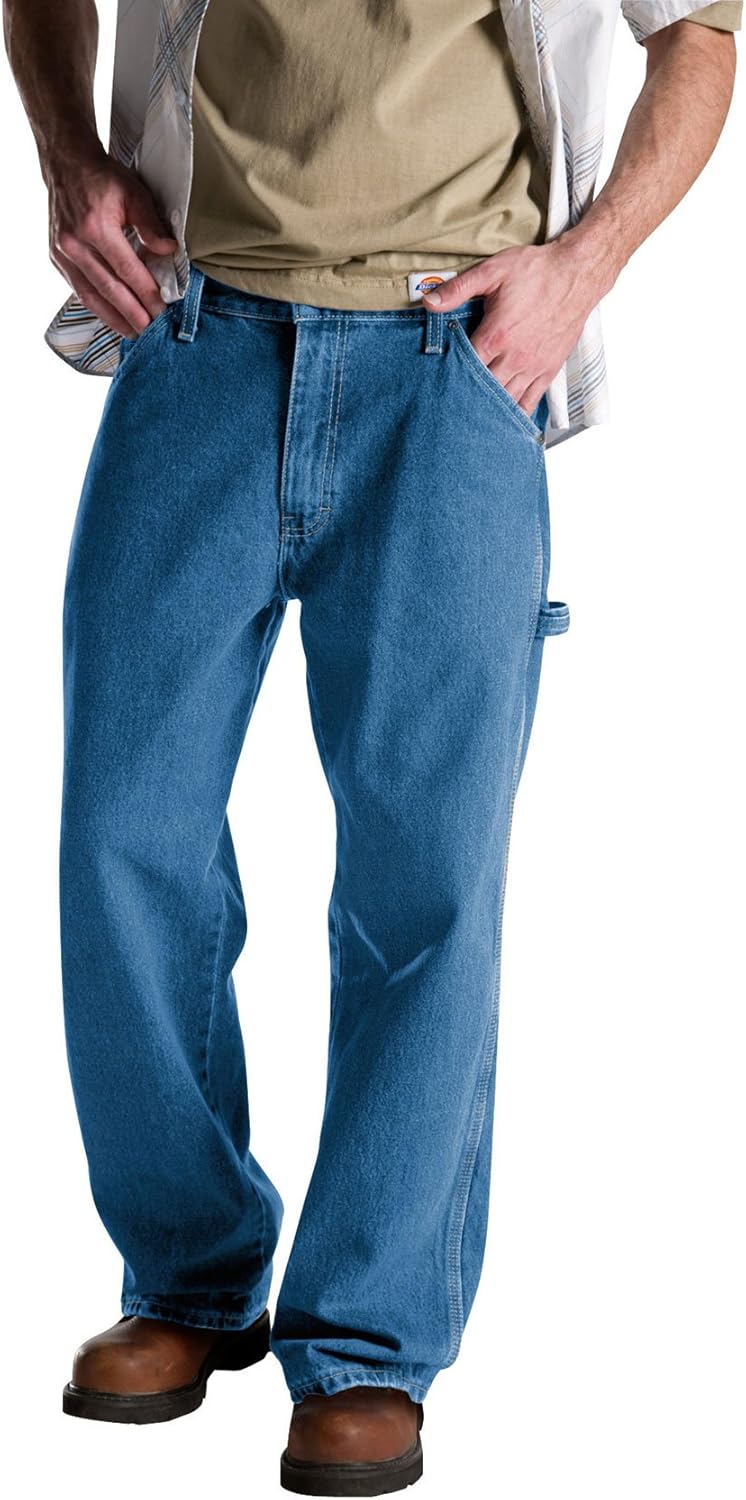 Dickies Men's Relaxed-Fit Carpenter Jean for Comfort and Durability