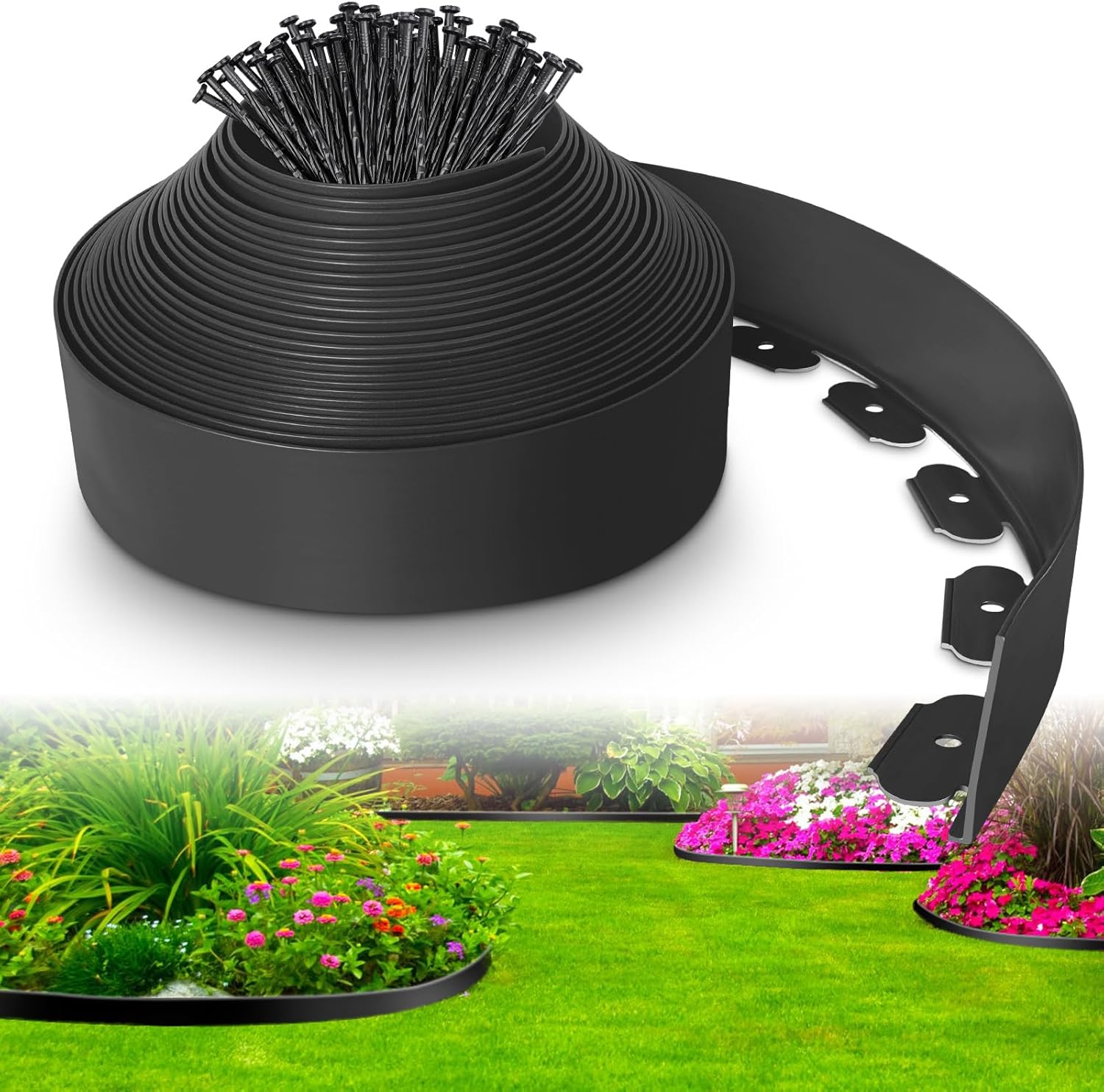 4-Inch x 33 FT Landscape Edging Border for Garden Paths