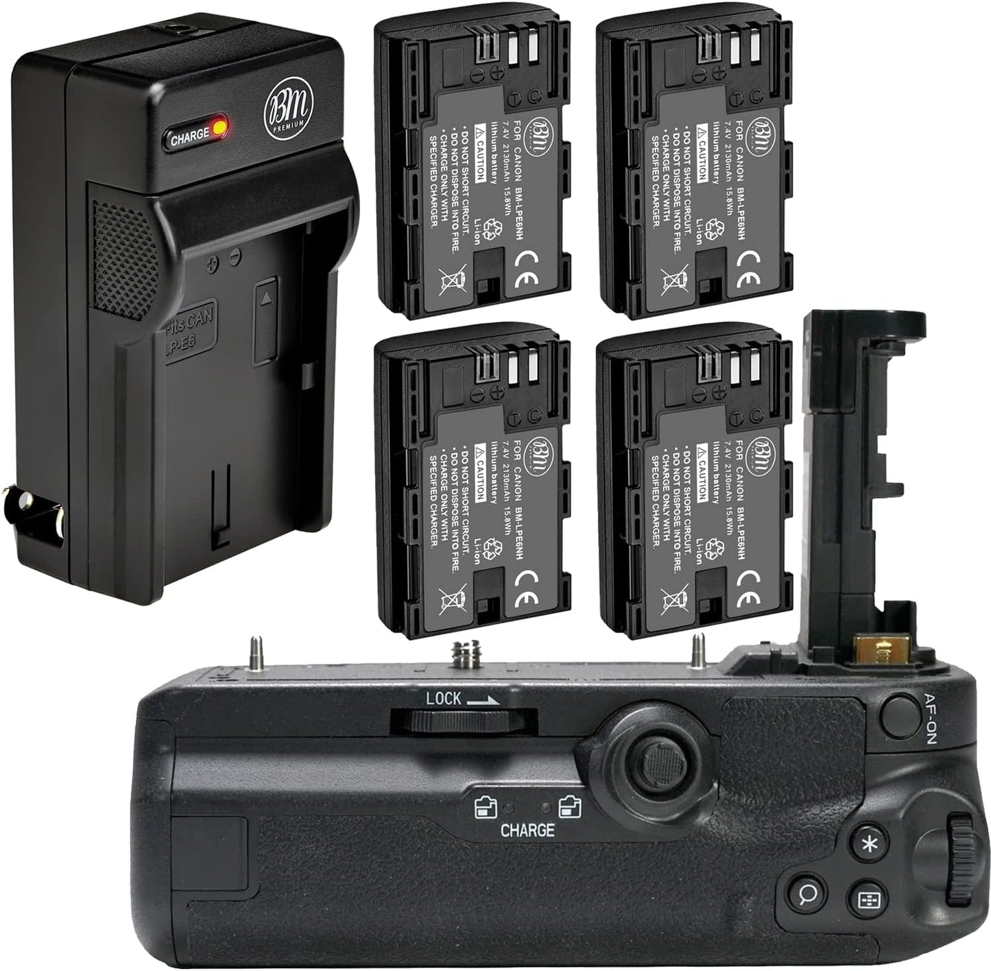 BM Premium Battery Grip Kit for Canon EOS R5 and R6 Cameras