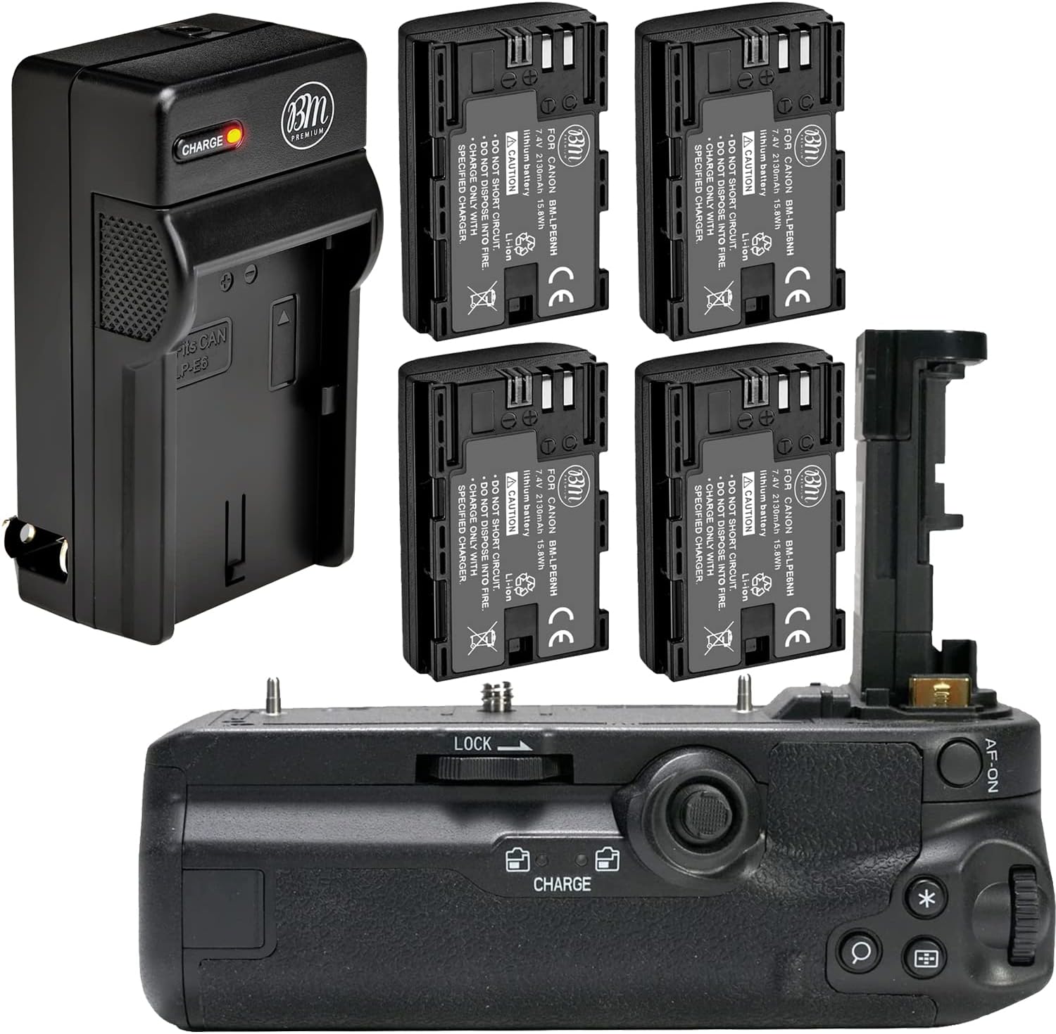 BM Premium Battery Grip Kit for Canon EOS R5 and R6 Cameras