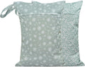 Wet Dry Bags with Two Zippered Pockets - Waterproof Reusable 2pc Set