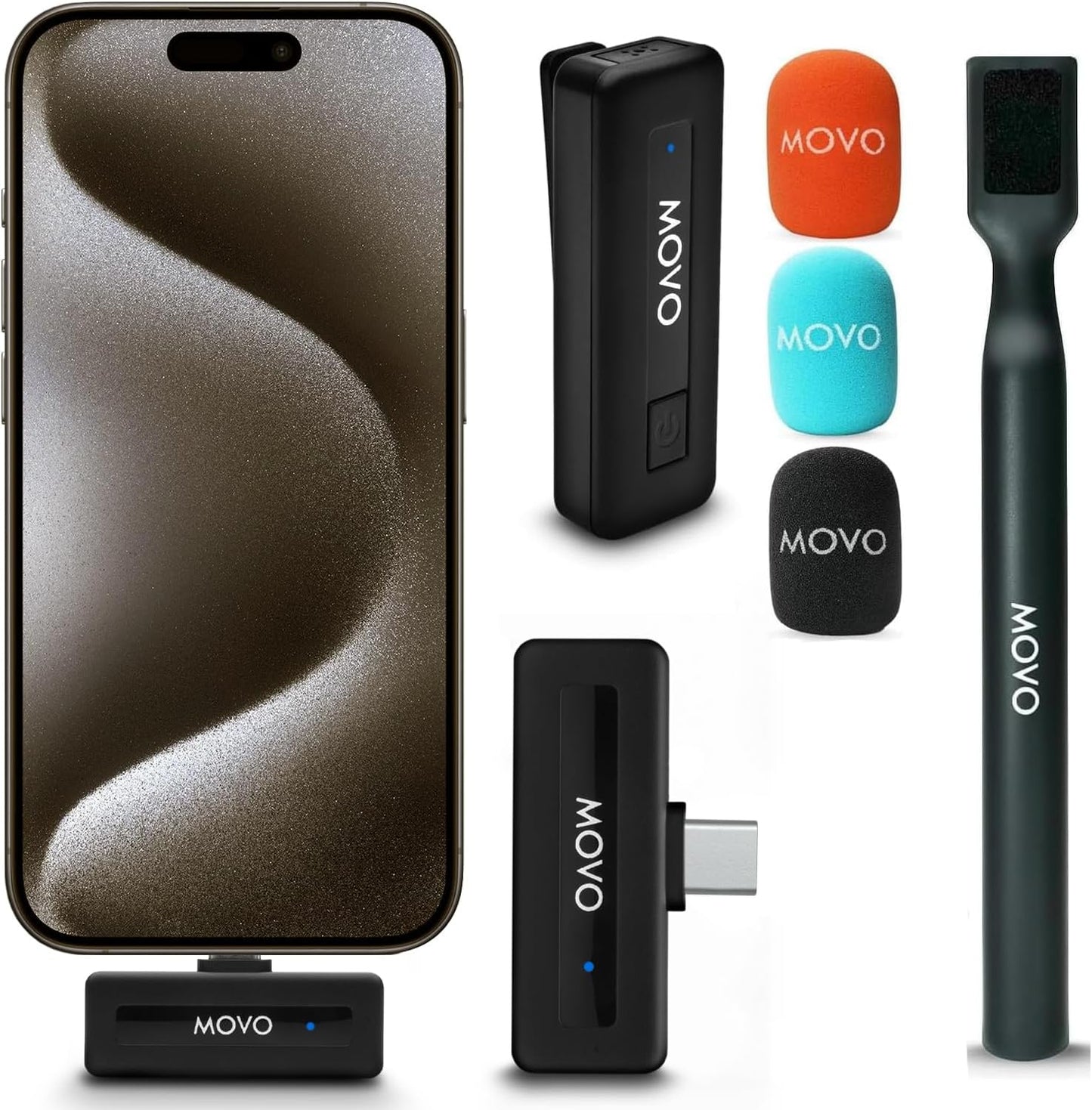Movo Wireless Mini UC Ultra Compact Lavalier Microphone System
