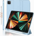 iMieet iPad Pro 12.9 Case 2022/2021 with Pencil Holder and Stand