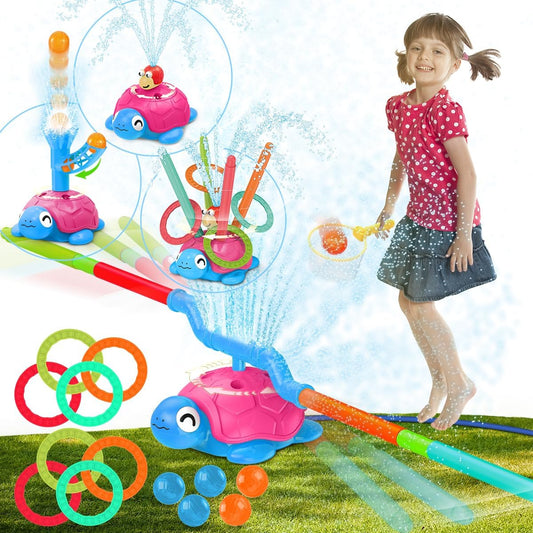 TERRAMUS 4-in-1 Turtle Water Sprinkler - Ultimate Summer Fun!