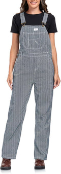 Women's Denim Bib Overalls Loose-Fit Cotton Work Overalls