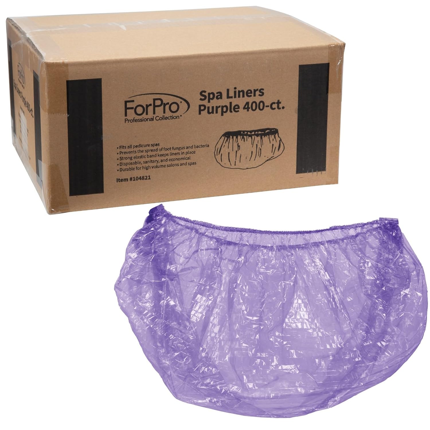 ForPro Professional Collection Disposable Pedicure Liners 400-Count